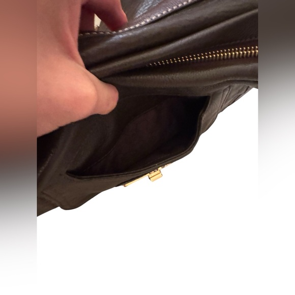 Rare Vintage Michael Kors Handbag, Brown Leather with Dyed Calf Hair in Leopard - Picture 9 of 15